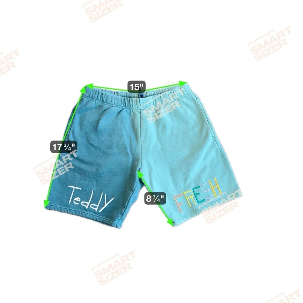 TEDDY FRESH Cotton Sweat Shorts Men's Size S Multicolor Embroidered‎ Logo